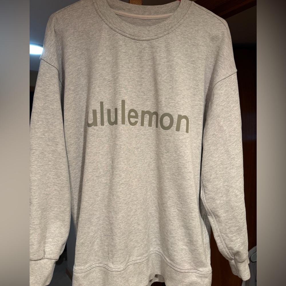 Lululemon Athletica Light Gray Crew Neck Sweater - Picture 4 of 4